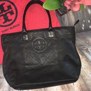 Tory Burch black leather bag.